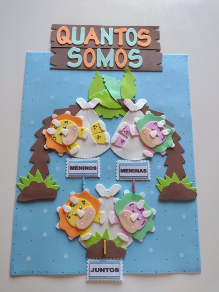 Kit Decoração Sala de Aula Tema Dinossauros e Crianças - foto 1