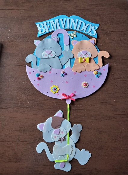 Placa de porta tema gatinhos - foto 1