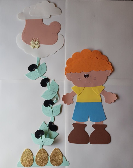 Painel 55 cm João e o pé de feijão - foto 1