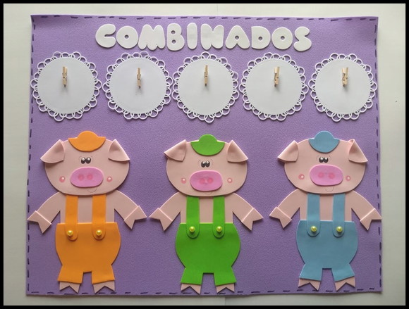 Cartaz combinados os 3 porquinhos - foto 1