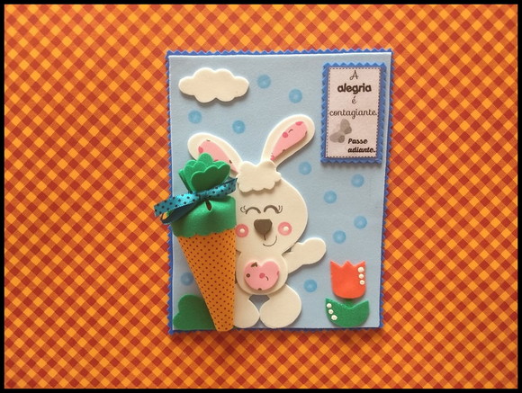 Quadrinho porta doces coelhinho - foto 1