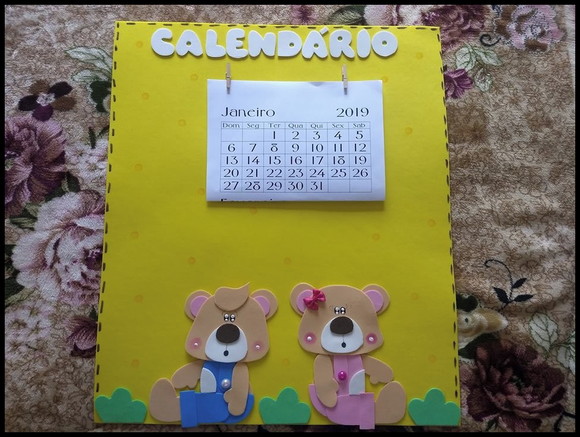Cartaz calendário ursinhos - foto 1