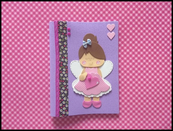 Capa para caderno fadinha - foto 1