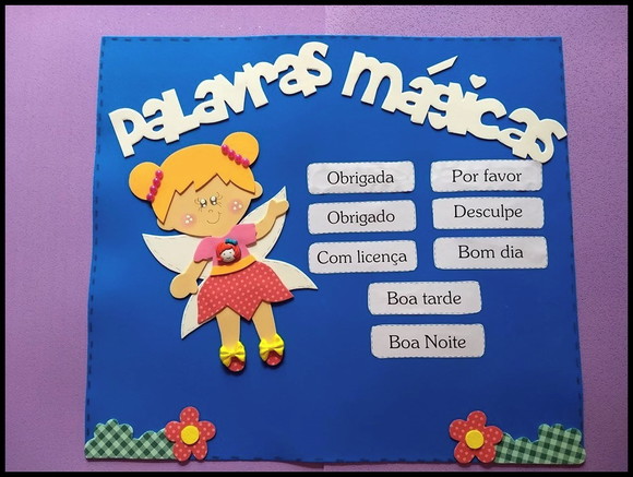 Cartaz palavras mágicas fadinha - foto 1