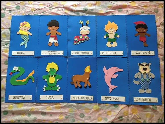 Plaquinhas personagens folclore - foto 1