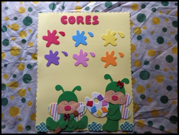 Cartaz cores tema joaninhas - foto 1