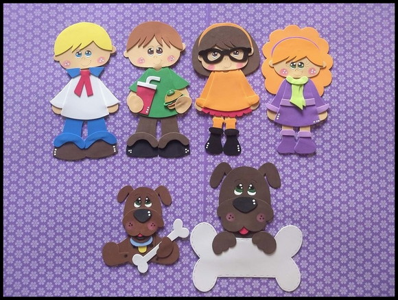Apliques turma do scooby doo - foto 1