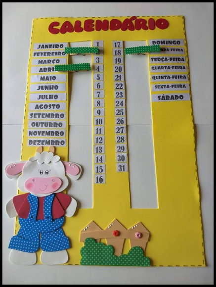 Cartaz calendário tema fazendinha - foto 1