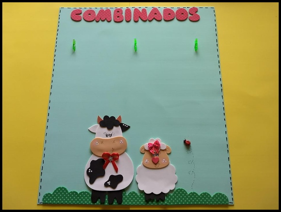 Cartaz combinados tema fazendinha - foto 1