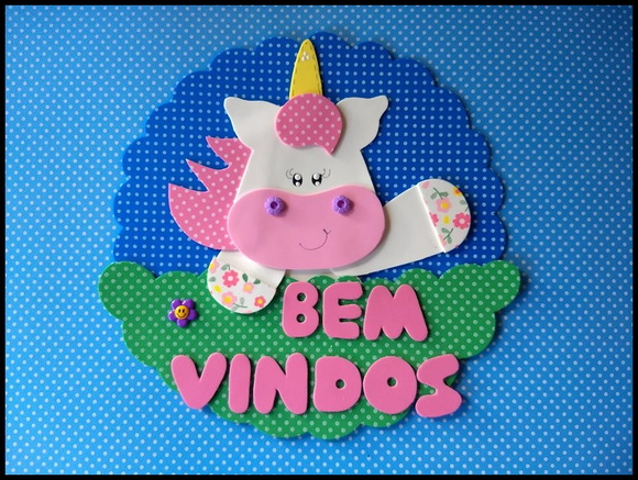 Placa de porta unicórnio - foto 1