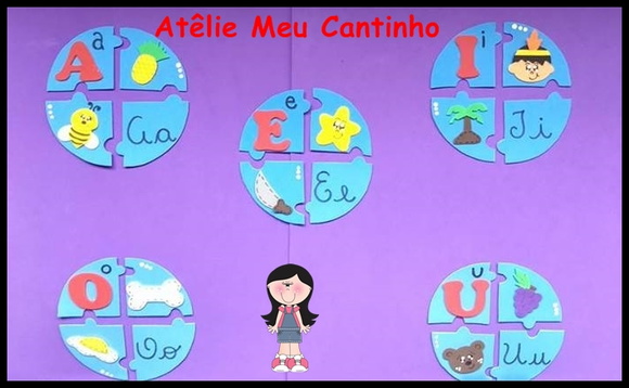 Quebra cabeça vogais - foto 1