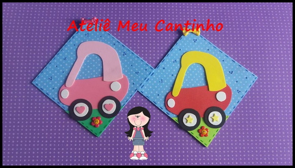 Porta retrato carrinho - foto 1