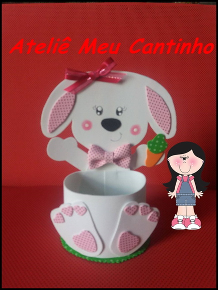 Porta ovo de páscoa coelhinho - foto 1