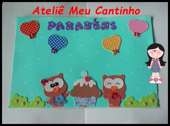 Kit Promocional Sala de Aula Corujinhas - foto 1