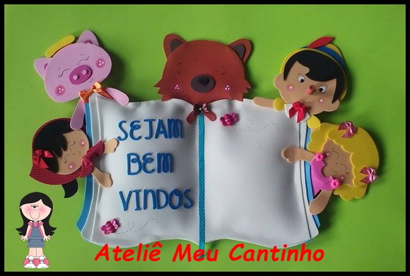 Placa de sala de aula contos de fadas - foto 1