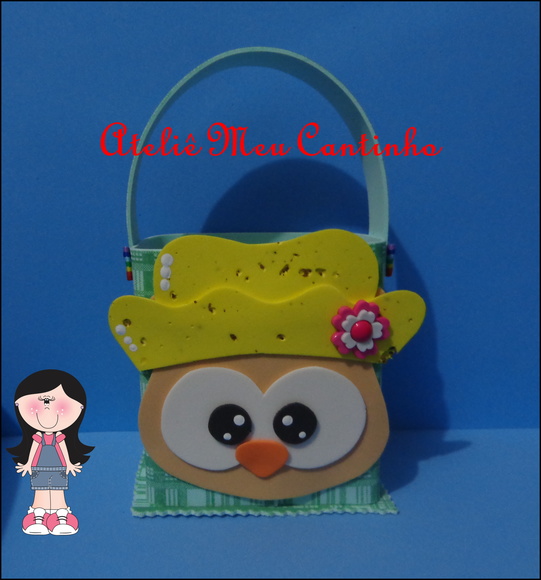 Porta doces corujinha caipirinha - foto 1
