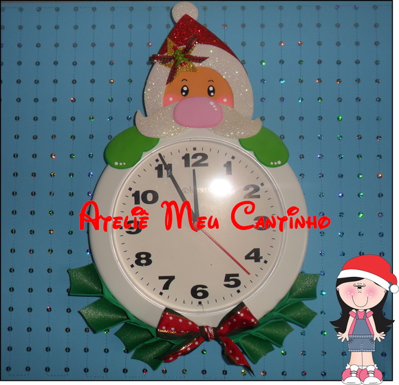 Relógio noel - foto 1