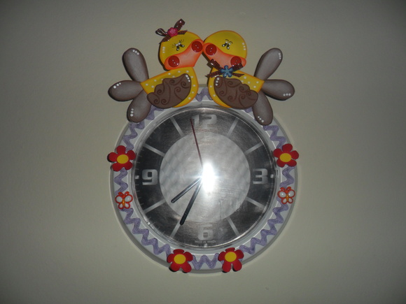 Relógio de parede passarinhos - foto 1