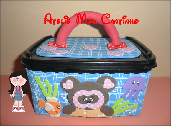 Pote de sorvete decorado ursinho - foto 1