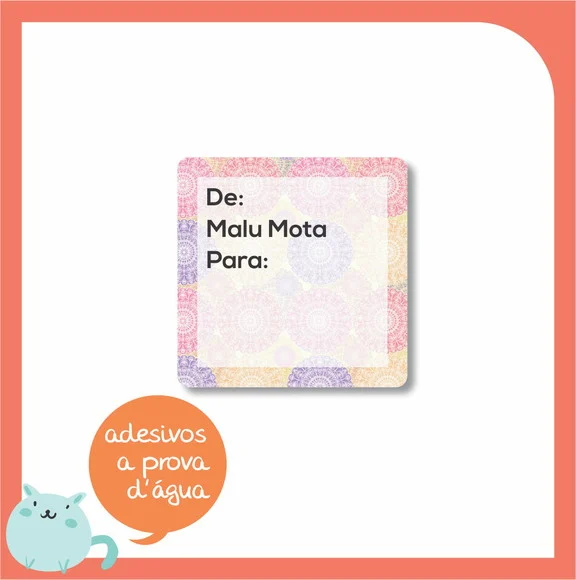 Adesivo para Presente - de / para - Modelo 9 - foto 1