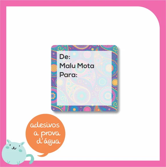 Adesivo para Presente - de / para - Modelo 8 - foto 1