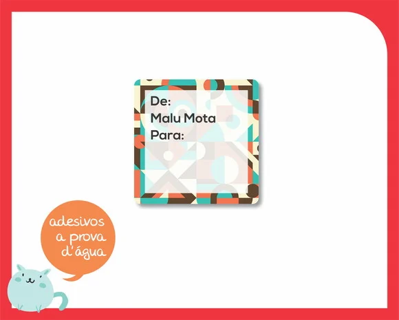 Adesivo para Presente - de / para - Modelo 2 - foto 1