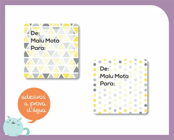 Adesivo para Presente - de / para - Modelo 1 - foto 1