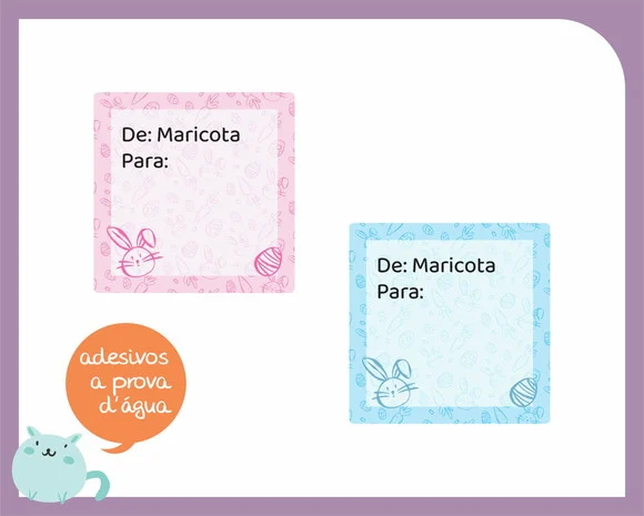 Adesivo para Presente - de / para - foto 1
