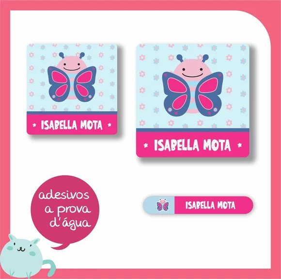 Etiqueta Escolar Skip Hop Borboleta - 60 Unid
