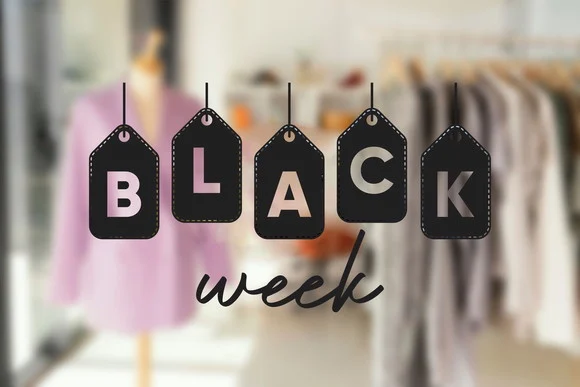 Adesivo Black Week para Loja - Tam. m - foto 1