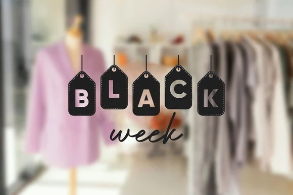 Adesivo Black Week para Loja - Tam. P - foto 1
