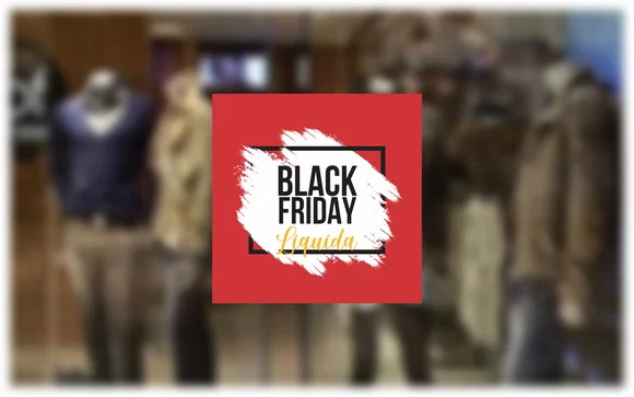 Adesivo Black Friday para vitrine - cor vermelha - foto 1