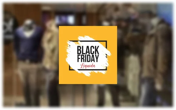 Adesivo Black Friday para Vitrine - Cor Amarela - foto 1