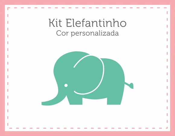 Adesivo de parede - Elefante kit 50 unid - foto 1