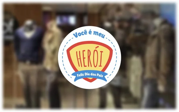 Adesivo Vitrine - Dia dos Pais - Herói - foto 1