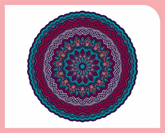 Mandala Colorida - 50cm de diâmetro