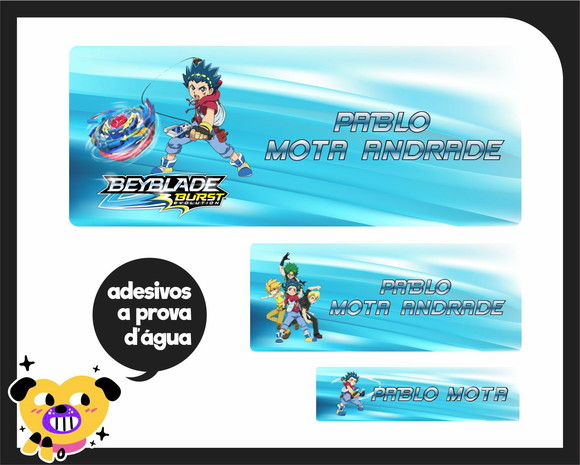 Adesivo Escolar - Beyblade - 100 Unid - foto 1