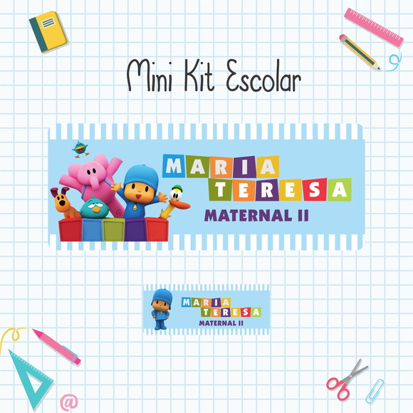 Adesivos Escolares - Pocoyo - Mini Kit - foto 1