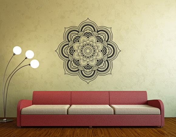 Adesivo Mandala - Preta - 95x95cm - foto 1