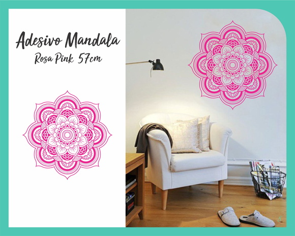 Adesivo de Mandala 57cm - Pink - foto 1