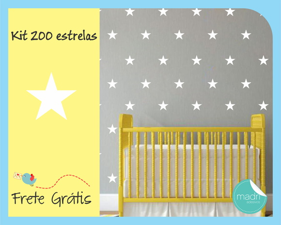 Adesivo Estrela - Kit com 200 Unidades - foto 1