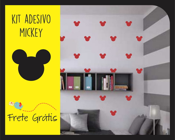 Adesivo Mickey - 64 Unid - foto 1