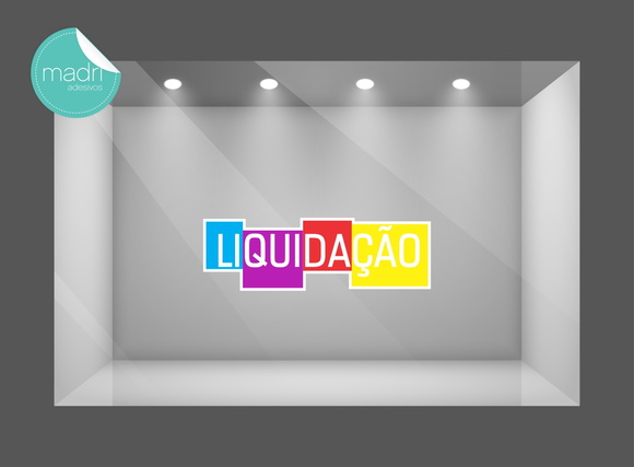 Adesivo Vitrine Loja - Liquidação - foto 1