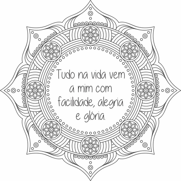 Adesivo Mandala c/ Frase Personalizada - foto 1