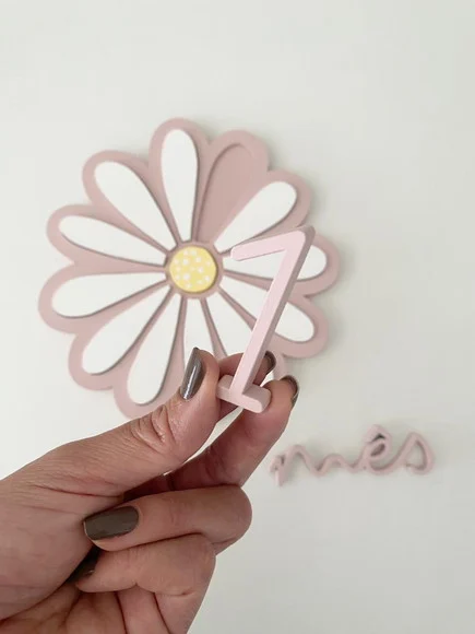 Kit Mêsversário - Flor 12 Pétalas - Cenário para Fotos Bebê - foto 1