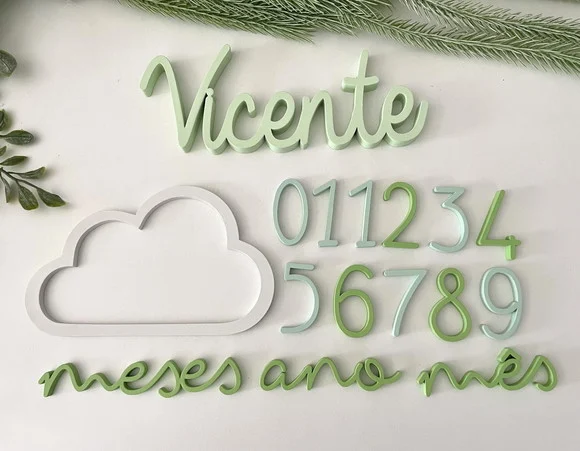 Combo: Kit Mesversário + Nome Personalizado 25cm - foto 1