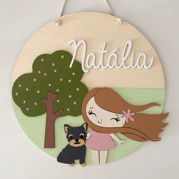 Placa para Maternidade - Enfeite Personalizado 30cm x 30cm - foto 1