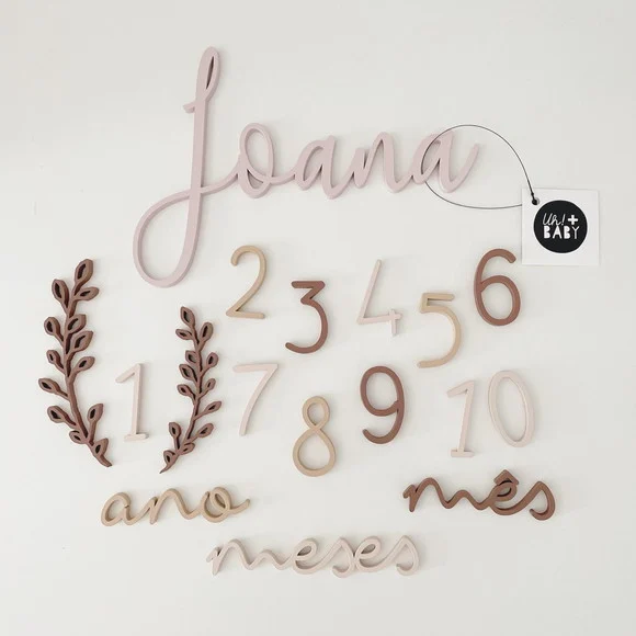 Mesversário + Nome Personalizado 35cm. Frete Grátis - foto 1