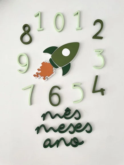 Kit Mesversário - Modelo Foguete Espaço Sideral - foto 1