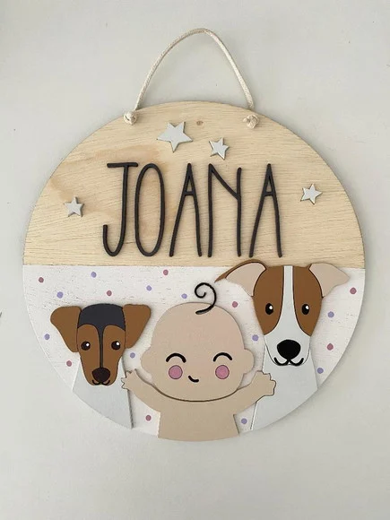 Enfeite Personalizado para Quarto - Envio Grátis - foto 1